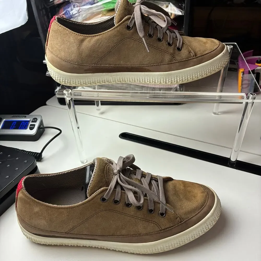 FitFlop Super T Suede All Day Comfort Sneaker Shoes Mink Taupe Women's Size 9